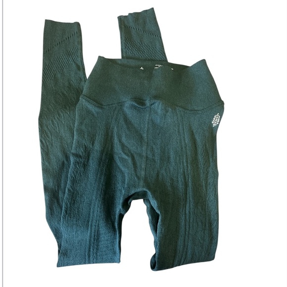 Free People Movement Wool Leggings in Jewel Green NWOT - Picture 1 of 10